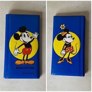 Vintage Mickey Mouse & Minnie Mouse Photo Album Japan Disney RARE